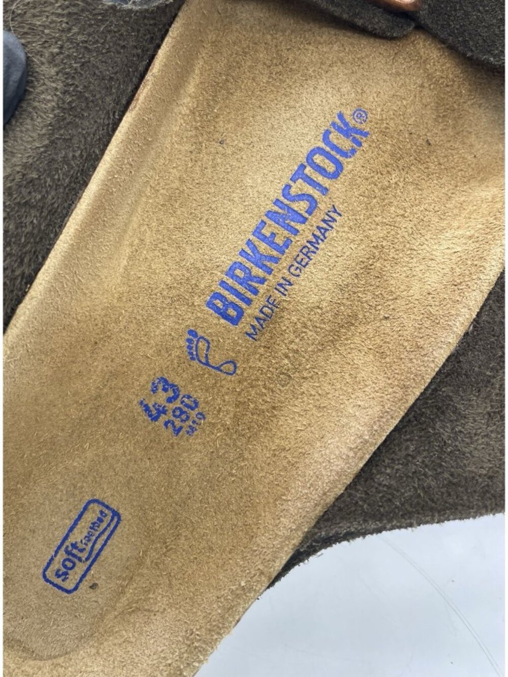 Birkenstock Arizona Men’s 10 Brown Suede Leather Sandals Soft Footbed Comfort - Picture 14 of 16